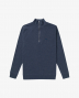 Denham roger-half-zip-cmj Blauw