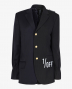 1/off paris 44183-02blazer-double Zwart