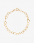 Anna + Nina linked-hearts-bracel Goud