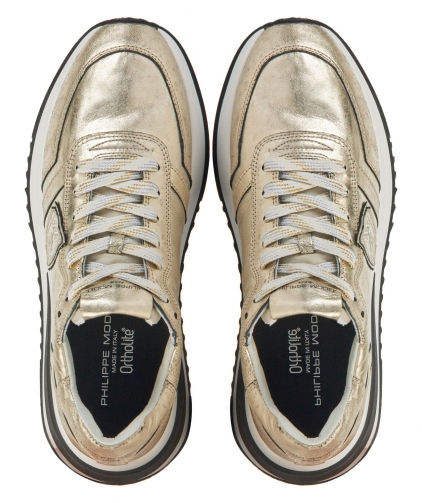 Philippe Model Philippe Model Dames Leren Dam sneaker Goud Van