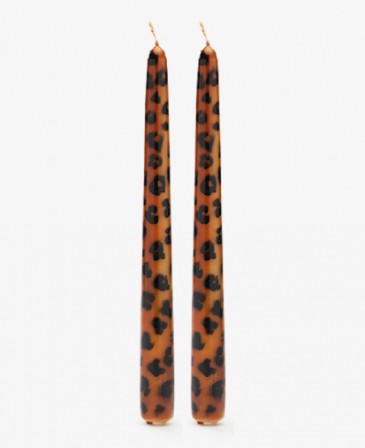 Anna + Nina leopard-candle